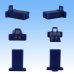 Photo2: [Sumitomo Wiring Systems] 110-type MTW non-waterproof 2-pole female-coupler & terminal set (blue) (2)