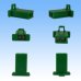 Photo2: [Sumitomo Wiring Systems] 110-type MTW non-waterproof 2-pole female-coupler & terminal set (green) (2)