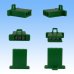 Photo2: [Sumitomo Wiring Systems] 110-type MTW non-waterproof 3-pole female-coupler & terminal set (green) (2)