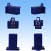 Photo3: [Sumitomo Wiring Systems] 110-type MTW non-waterproof 4-pole coupler & terminal set (blue) (3)