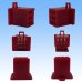 Photo3: [Sumitomo Wiring Systems] 110-type MTW non-waterproof 9-pole coupler & terminal set (red) (3)