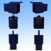 Photo2: [Sumitomo Wiring Systems] 110-type MTW non-waterproof 9-pole coupler & terminal set (blue) (2)