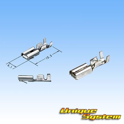 Photo3: [Sumitomo Wiring Systems] 110-type MTW non-waterproof 9-pole female-coupler & terminal set