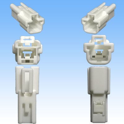 Photo3: [Sumitomo Wiring Systems] 187-type TS non-waterproof 1-pole male-coupler & terminal set