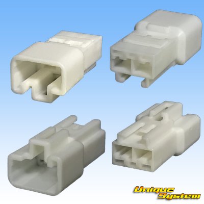 Photo2: [Sumitomo Wiring Systems] 187-type TS non-waterproof 2-pole male-coupler type-2