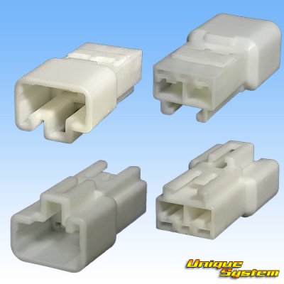 Photo2: [Sumitomo Wiring Systems] 187-type TS non-waterproof 2-pole coupler & terminal set type-2