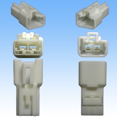 Photo3: [Sumitomo Wiring Systems] 187-type TS non-waterproof 2-pole male-coupler & terminal set type-1