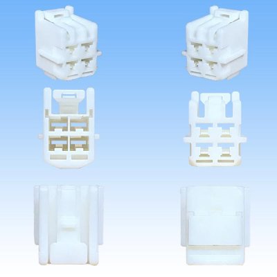 Photo3: [Sumitomo Wiring Systems] 187-type TS non-waterproof 4-pole female-coupler