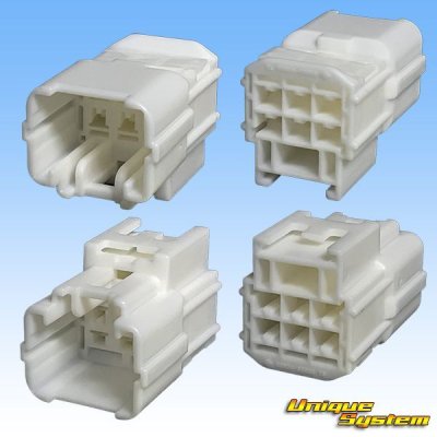 Photo2: [Sumitomo Wiring Systems] 187-type TS non-waterproof 6-pole male-coupler