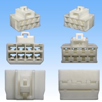 Photo3: [Sumitomo Wiring Systems] 187-type TS non-waterproof 8-pole female-coupler