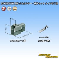 [Sumitomo Wiring Systems] 250-type ETN non-waterproof 2-pole male-coupler & terminal set type-2 T-type