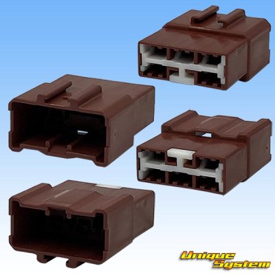 Photo2: [Sumitomo Wiring Systems] 250-type HD non-waterproof 5-pole coupler & terminal set