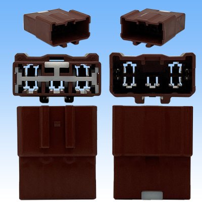 Photo3: [Sumitomo Wiring Systems] 250-type HD non-waterproof 5-pole male-coupler