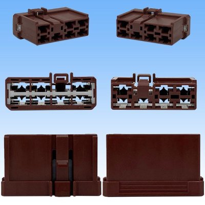 Photo3: [Sumitomo Wiring Systems] 250-type HD non-waterproof 7-pole female-coupler & terminal set