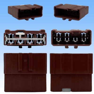 Photo3: [Sumitomo Wiring Systems] 250-type HD non-waterproof 7-pole male-coupler & terminal set