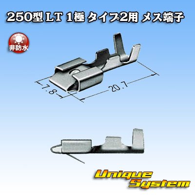 Photo3: [Sumitomo Wiring Systems] 250-type LT non-waterproof 1-pole type-2 non-waterproof female-terminal