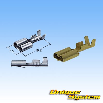 Photo3: [Sumitomo Wiring Systems] 250-type LT non-waterproof 4-pole female-coupler & terminal set (no brim)