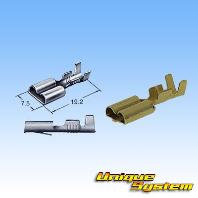 Photo3: [Sumitomo Wiring Systems] 250-type reverse-lock non-waterproof with brim 4-pole female-coupler & terminal set