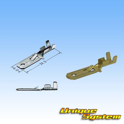 Photo3: [Sumitomo Wiring Systems] 250-type reverse-lock non-waterproof 4-pole male-coupler & terminal set