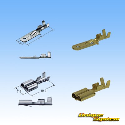 Photo4: [Sumitomo Wiring Systems] 250-type reverse-lock non-waterproof 8-pole coupler & terminal set