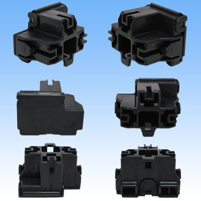 Photo2: [TE Connectivity] AMP flag-type for H4 headlight non-waterproof female-coupler set
