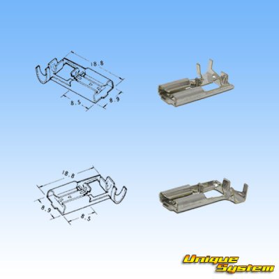 Photo3: [TE Connectivity] AMP flag-type for H4 headlight non-waterproof female-coupler set