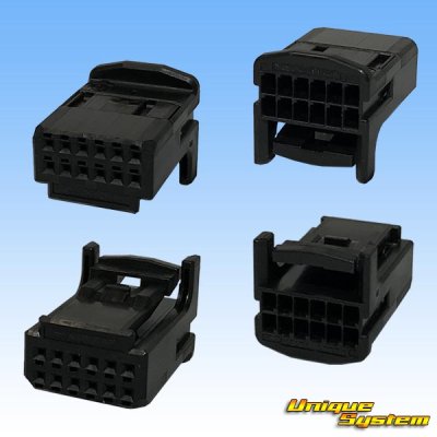 Photo2: [TE Connectivity] AMP 025-type I non-waterproof 12-pole female-coupler (black)