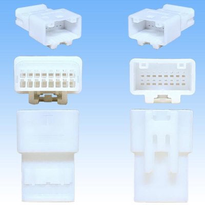 Photo3: [TE Connectivity] AMP 025-type I non-waterproof 16-pole male-coupler & terminal set