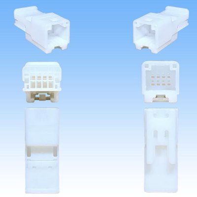 Photo3: [TE Connectivity] AMP 025-type I non-waterproof 8-pole male-coupler