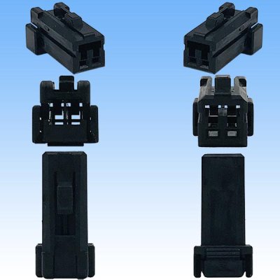 Photo3: [TE Connectivity] AMP 040-type for multi-lock-connector non-waterproof 2-pole female-coupler