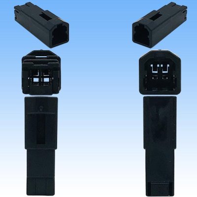 Photo3: [TE Connectivity] AMP 040-type for multi-lock-connector non-waterproof 2-pole male-coupler & terminal set