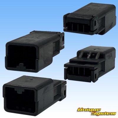 Photo2: [TE Connectivity] AMP 040-type multi-lock-connector non-waterproof 4-pole male-coupler & terminal set