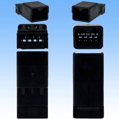 Photo3: [TE Connectivity] AMP 040-type multi-lock-connector non-waterproof 4-pole male-coupler