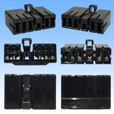Photo3: [TE Connectivity] AMP 120-type Multi-Interlock Mark II non-waterproof 11-pole female-coupler & terminal set (black)