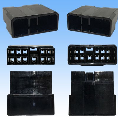Photo3: [TE Connectivity] AMP 120-type Multi-Interlock Mark II non-waterproof 11-pole male-coupler & terminal set (black)
