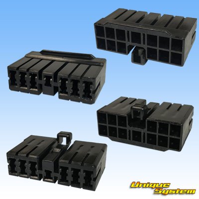 Photo2: [TE Connectivity] AMP 120-type Multi-Interlock Mark II non-waterproof 13-pole female-coupler & terminal set (black)