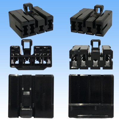 Photo3: [TE Connectivity] AMP 120-type Multi-Interlock Mark II non-waterproof 7-pole female-coupler & terminal set (black)