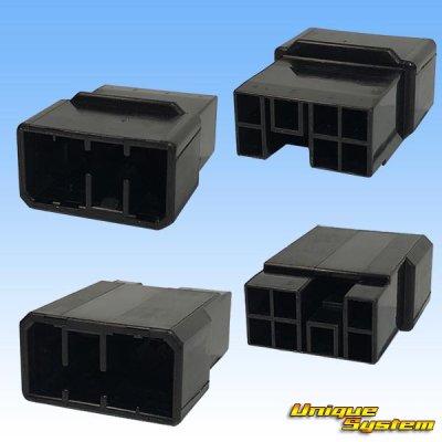 Photo2: [TE Connectivity] AMP 120-type Multi-Interlock Mark II non-waterproof 7-pole male-coupler (black)