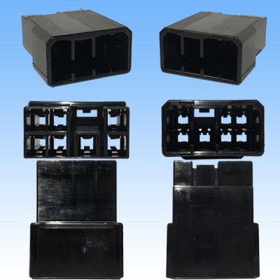 Photo3: [TE Connectivity] AMP 120-type Multi-Interlock Mark II non-waterproof 7-pole male-coupler (black)
