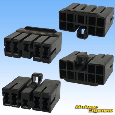 Photo2: [TE Connectivity] AMP 120-type Multi-Interlock Mark II non-waterproof 9-pole female-coupler & terminal set (black)
