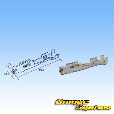 Photo3: [Tokai Rika] 025-type non-waterproof 3-pole female-coupler & terminal set