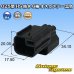 Photo1: [Yazaki Corporation] 025-type HS waterproof 6-pole male-coupler (black) (1)