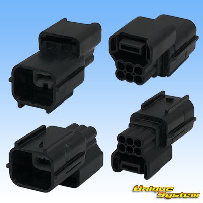 Photo2: [Yazaki Corporation] 025-type HS waterproof 6-pole male-coupler (black)