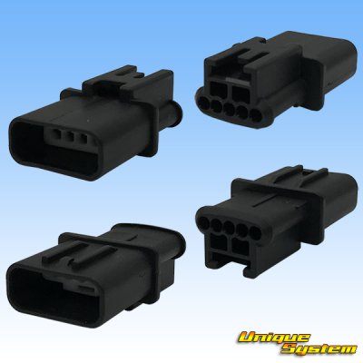 Photo2: [Mitsubishi Cable] (current [Furukawa Electric]) 025-type HU waterproof 5-pole coupler & terminal set (male-coupler only made by non-Furukawa, terminals made by Sumitomo)