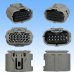 Photo3: [Sumitomo Wiring Systems] 025-type TS waterproof 12-pole female-coupler type-2 (gray) (3)