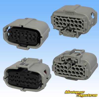 Photo2: [Sumitomo Wiring Systems] 025-type TS waterproof 13-pole female-coupler