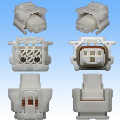 Photo3: [Sumitomo Wiring Systems] 025-type TS waterproof 2-pole female-coupler type-2 (white)