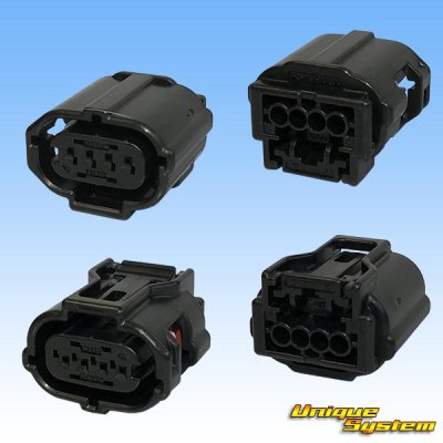 Photo2: [Sumitomo Wiring Systems] 025-type TS waterproof 4-pole female-coupler & terminal set type-2