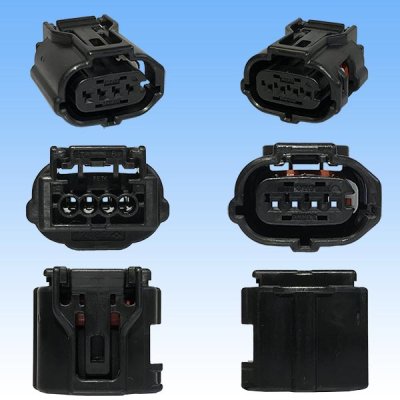 Photo3: [Sumitomo Wiring Systems] 025-type TS waterproof 4-pole female-coupler type-2