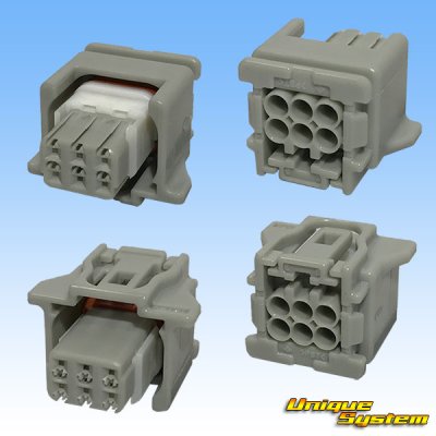 Photo2: [Sumitomo Wiring Systems] 025-type TS waterproof 6-pole female-coupler type-3 (gray)